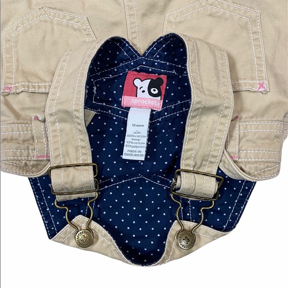 Sprockets Girls 12 Mo Overalls Dress T4B - Picture 8 of 8